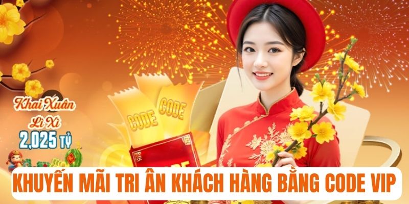 Khuyến mãi tri ân khách hàng bằng code VIP hấp dẫn